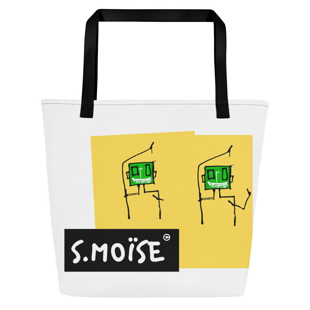 Large all-over tote bag