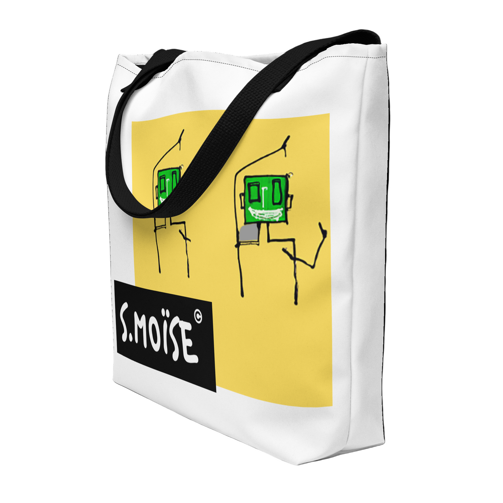 Large all-over tote bag