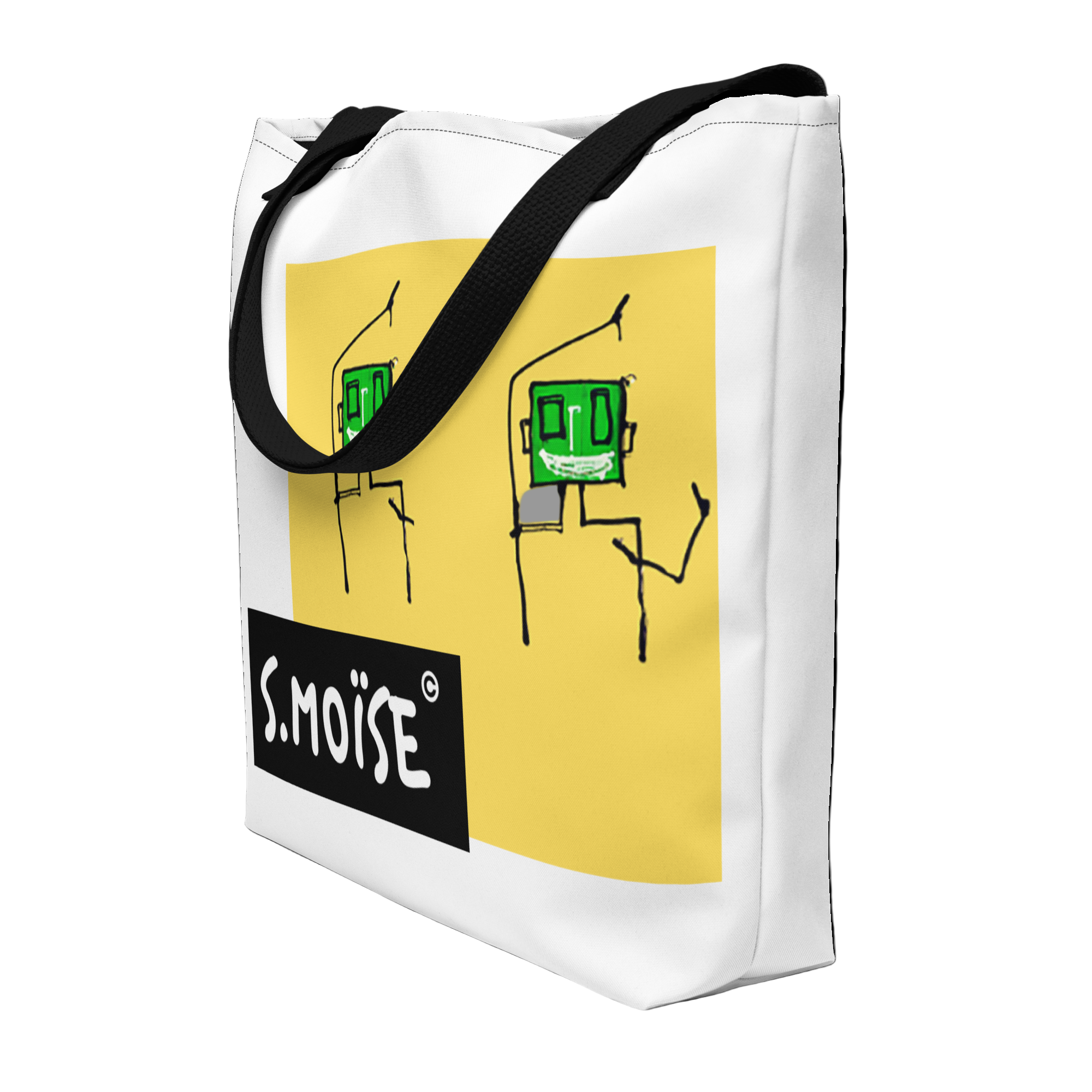 Large all-over tote bag