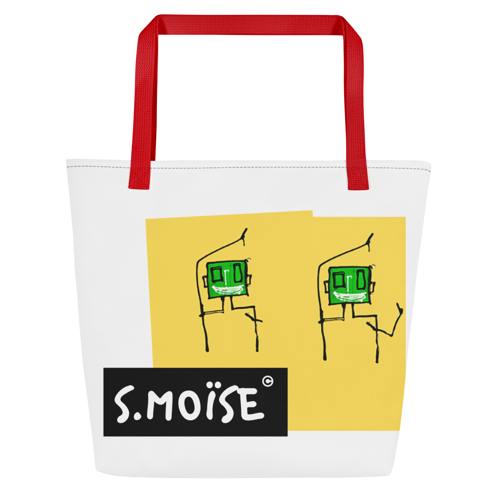 Large all-over tote bag