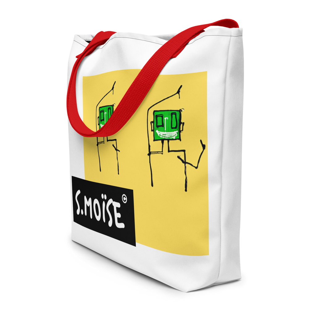 Large all-over tote bag