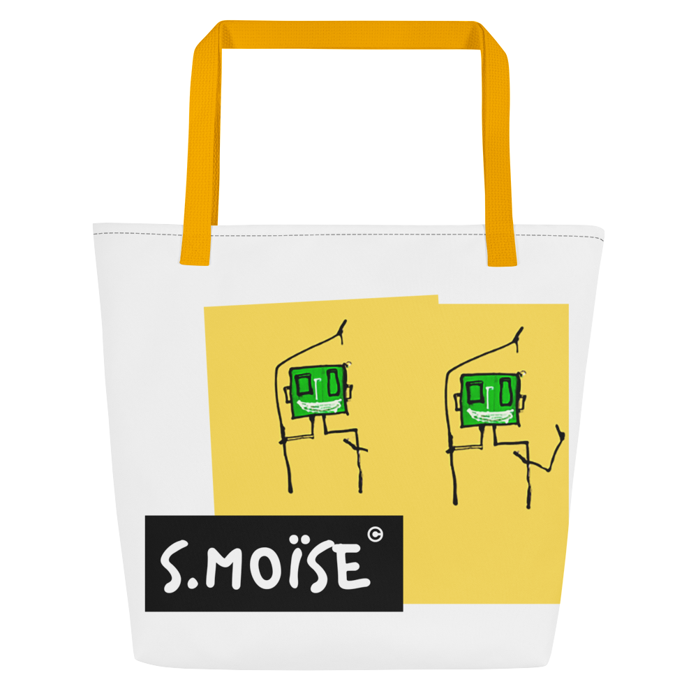 Large all-over tote bag