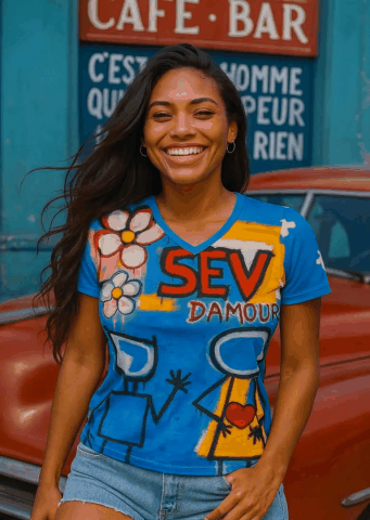 S.MOÏSE Women's T-shirt: bis SEV D'AM